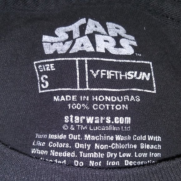 Official Star Wars T-Shirt, Black, Juniors size S - Picture 3 of 3